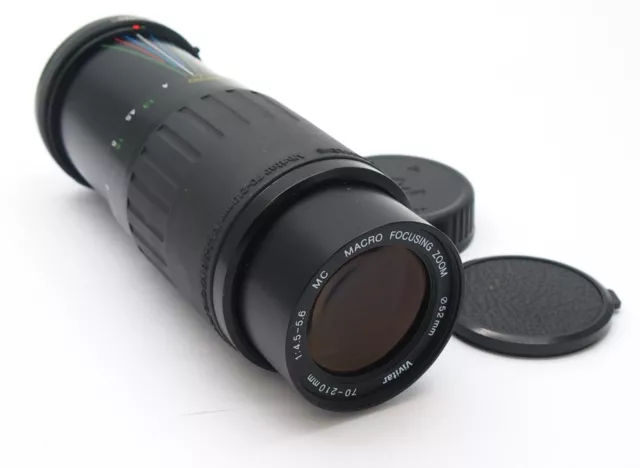 Vivitar 70-210mm f4.5-5.6 MC Macro Focusing Zoom Lens - Pentax PK Mount