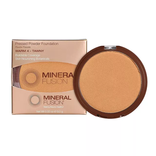 MINERAL FUSION - Base en polvo prensado cálida 4 - 0,32 oz (9 g)
