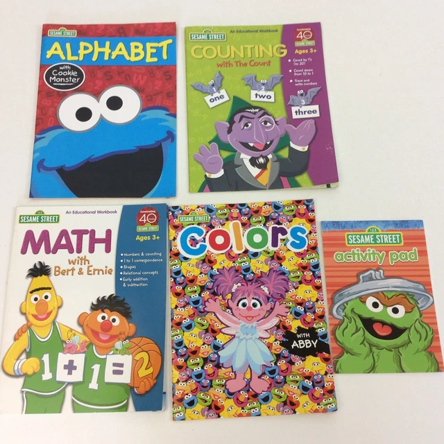 SESAME STREET COLOR Activity Preschool Kindergarten 1st Grade 4 Picture ...