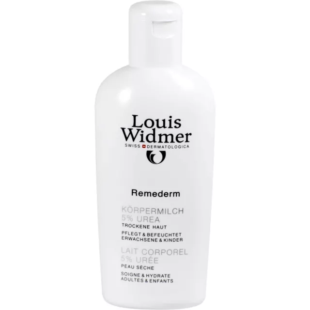 Louis Widmer Remederm Körpermilch 5% Urea für trockene, 200 ml Creme 7655796