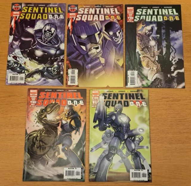 Marvel Sentinel Squad ONE 2006 Complete Limited Series 1 2 3 4 5 Bundle Job Lot