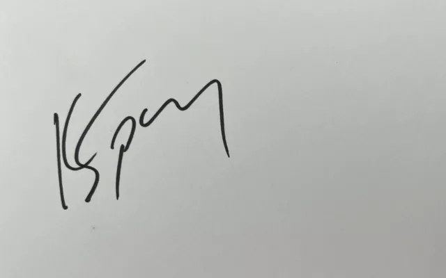 Hand signed white card of KEVIN SPACEY, FILM,  TV autograph