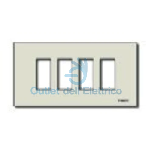 Vimar Série 8000 Plaque 3M Aluminium Vis Bronze - FR