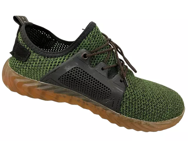 Adidas Die-Weltmarke steel toe green mesh men's lace up safety sneaker EU44 US10