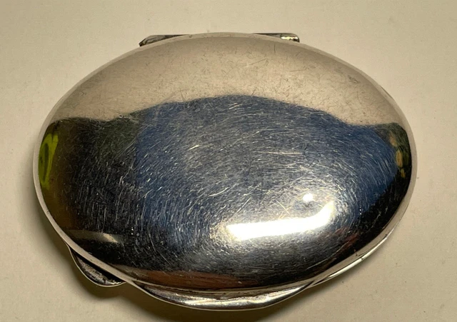 Alte Pillendose Schmuckdose Silberdose 800 Silber Pillbox Box Dose Schnupftabak