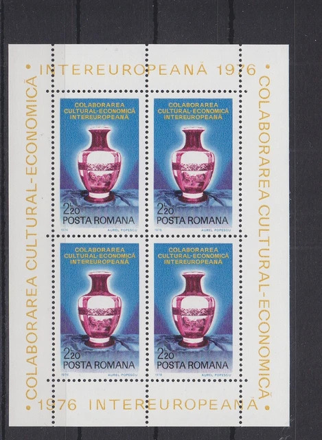 Rumänien Block 133 mit 3340 postfrisch Intereuropa, Romania MNH #RA226