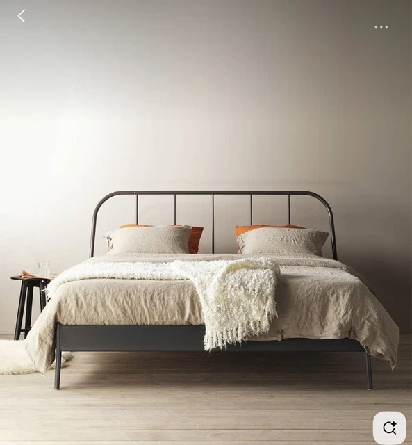 KOPARDAL IKEA METAL Double Bed Frame With Adjustable Slats Immaculate ...