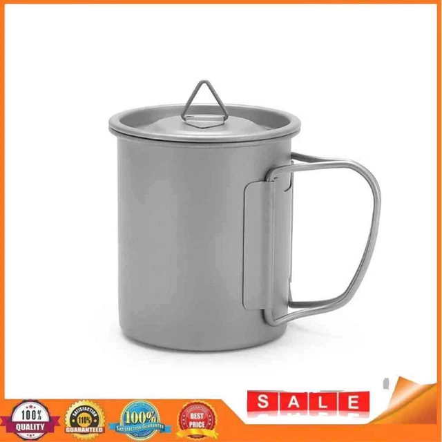 Ultralight Titanium Cup Folding Portable Outdoor Camping Picnic Water Coffee Mug