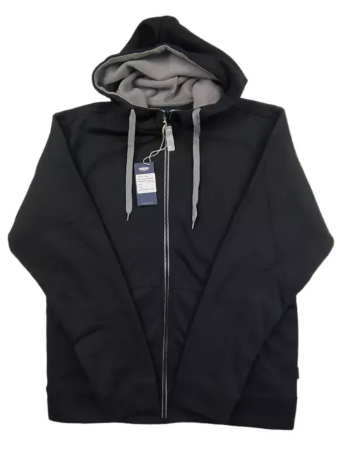 James Harvest Sportswear Jumper Mens L Black Prescott Hood Jacket Top Full Zip