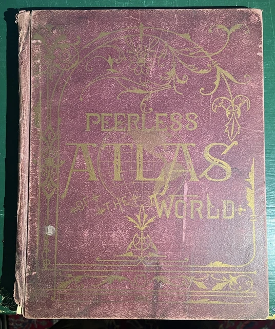 Peerless Atlas of the World & Pictorial Gazetteer of all Lands 1905 Crowell Publ