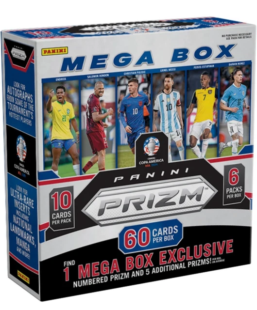 2024 PANINI PRIZM Copa America Soccer Mega Box, Presale Brand New Debut