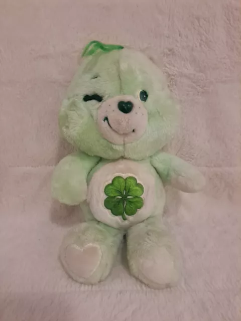 Vintage 1983 Care Bears “Good Luck Bear” Plush Toy Stuffed Animal By Kenner 13”