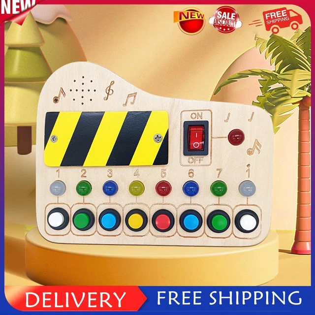 Wooden Sensory Preschool Toys Wooden Light Switch Toy Travel Toys Kids Gift