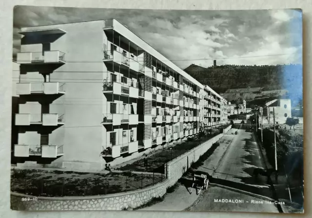 Cartolina Maddaloni Caserta Rione Ina Casa Fg Vg 1962