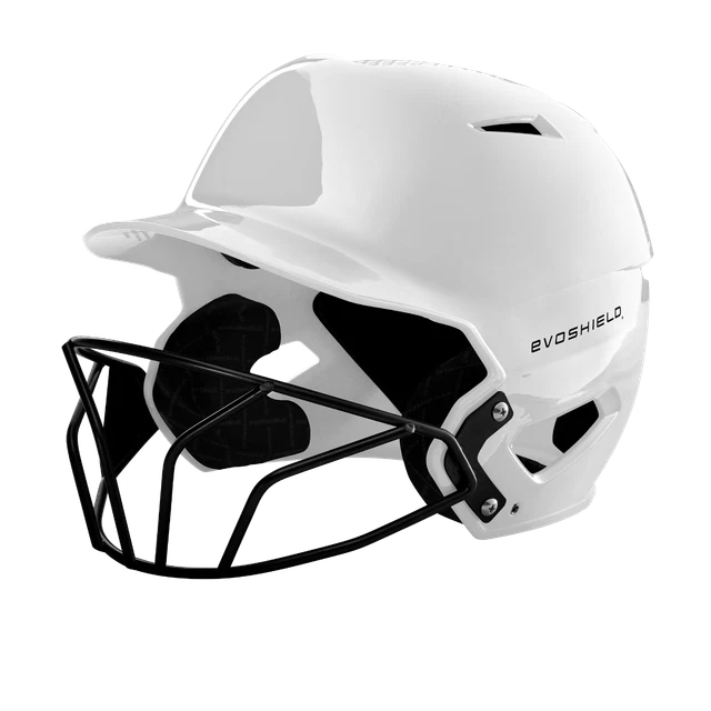 EvoShield Women's XVT Batting Helmet W/ Softball Mask WHITE LG | XL EvoShield Women's XVT Batting Helmet W/ Softball Mask WHITE LG | XL