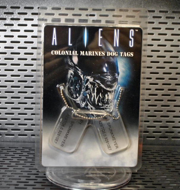 ALIENS COLONIAL MARINES SPUNKMEYER Dog Tags movie prop replica HCG £11.