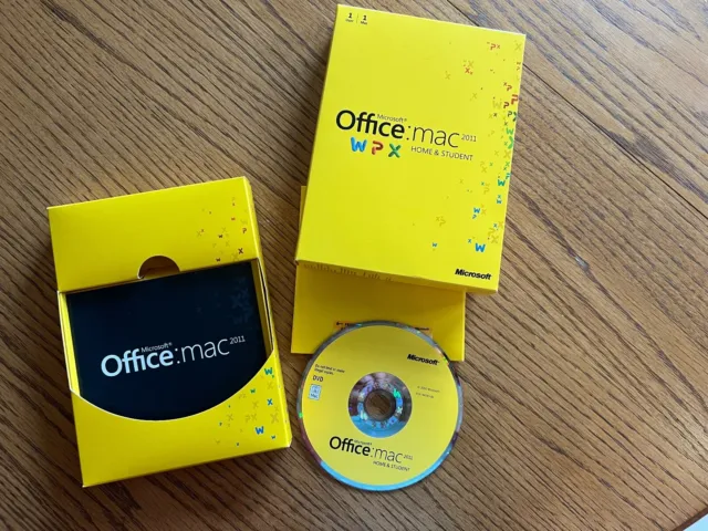 Microsoft Office MAC 2011 Home and Student Pre-owned