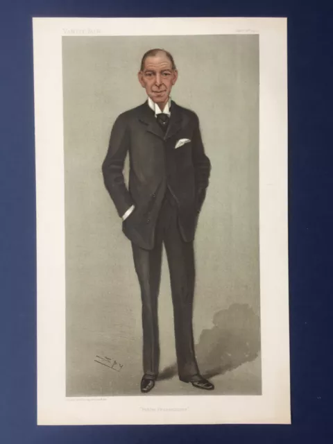 Original 1902 Vanity Fair Print of The Earl of Desart - "Public Prosecutions"