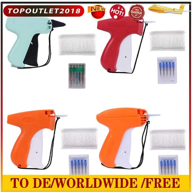 Clothes Garments Sewing Price Label Tagging Tag Gun+5 Needles+1000 Barbs
