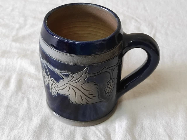 Chope à Bière Betschoorf En Grès D'Alsace, Couleur Bleue - Occasion