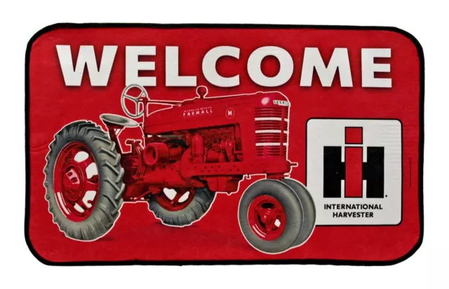 29.25" McCormick Farmall International Harvester Tractors Welcome Door Mat sign