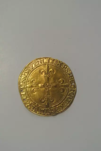 LOUIS XII   ECU OR  au SOLEIL DAUPHINE ( ROMANS) /GOLD RARE  poids 3gr43