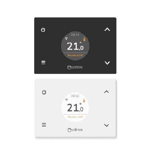 Thermostat Programmable Numérique Hebdomadaire Wifi Modèle Wi-Time SEITRON Blanc