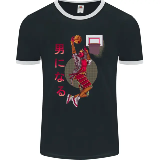 T-shirt giocatore di basket samurai lottatore uomo fotol