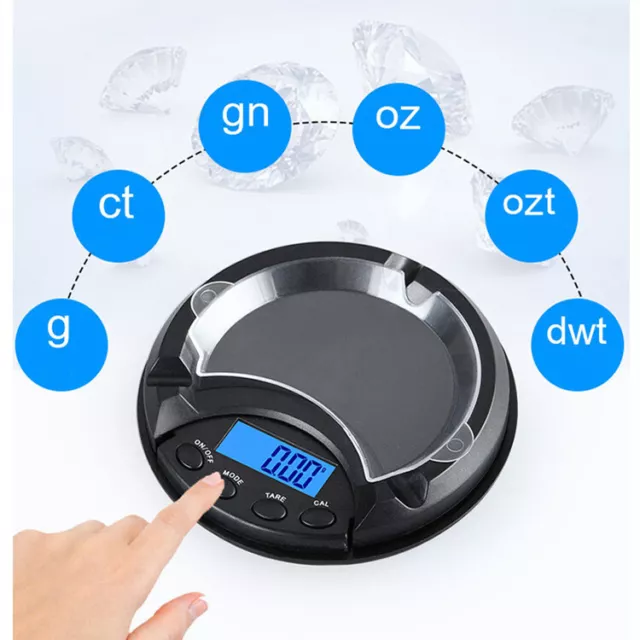 LCD Mini Pocket Scales Gold Jewellery Weighing 0.01g to 500g Digital Electronic