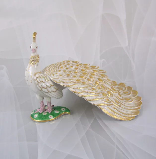 Nymphenburg Figur "Bunter Pfau" Peacock Figure Figurine Porzellanfigur Scherf 2