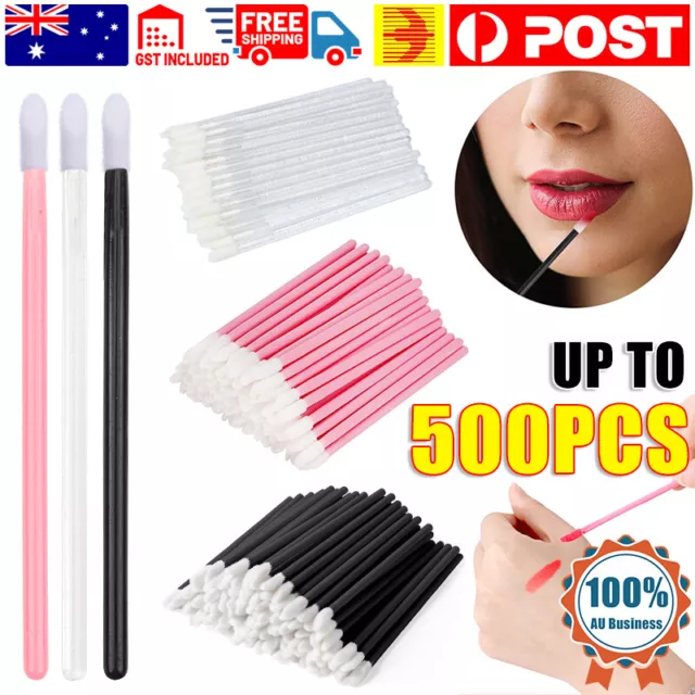 50/100/200/500X Disposable Lip Brush Lip Wands Gloss Lipstick Applicator Brushes