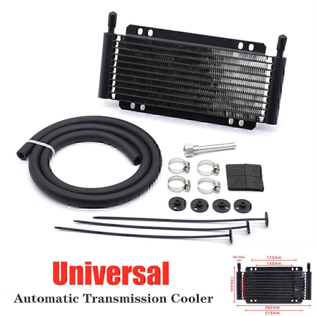 US 11 Row Rapid Cool Automatic Transmission Oil Cooler Radiator Cooling Fan Set