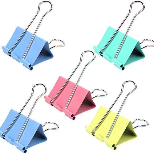 48Pieces Medium Binder Clips,1.25 Inch Width,Paper Clips Medium for Office