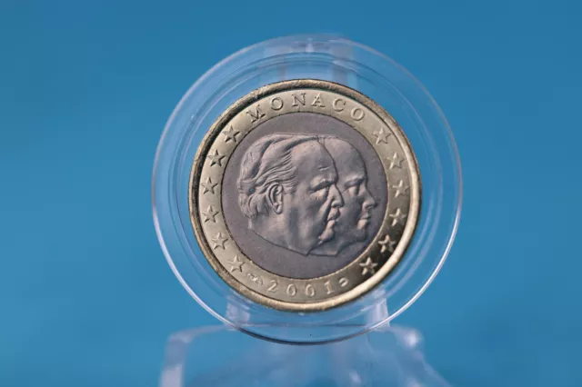 Monaco 1 Euro 2001 Rainier III und Albert  VZ