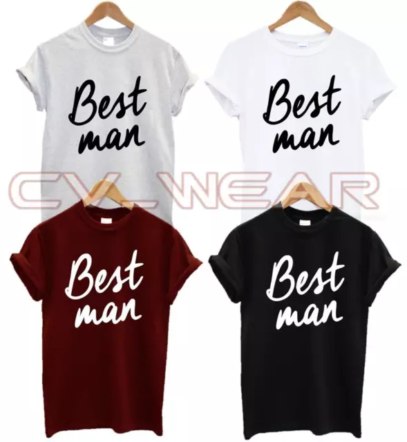 Best Man T Shirt Wedding Groom Friend Hubby Husband Gift Fashion Swag Dope New