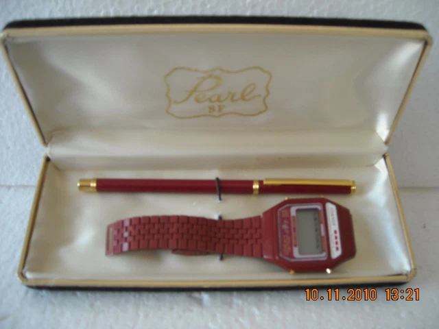 Parure Lusso 2 Pz Rossi Dorati Couvette "Pearl" Anni '80
