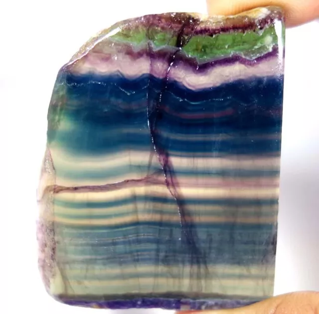 100%Natural Wonderful Fluorite Rock Slab Polished Rough Cabochon Size Gemstones