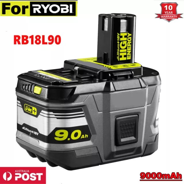 9Ah For RYOBI P108 18V One+ P109 Plus High Capacity Battery 18 Volt Lithium-Ion