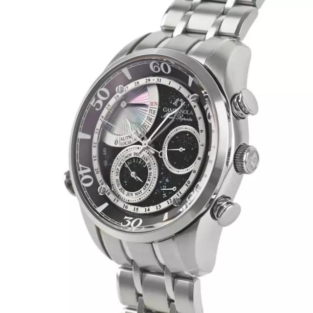 Citizen Campanola AH7060-53F Minute Repeater Edelstahl Schwarz SLV Armbanduhr