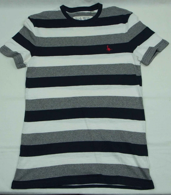 Jack Wills T Shirt Da Uomo Top Cotone Taglia Xs Vgc //[[