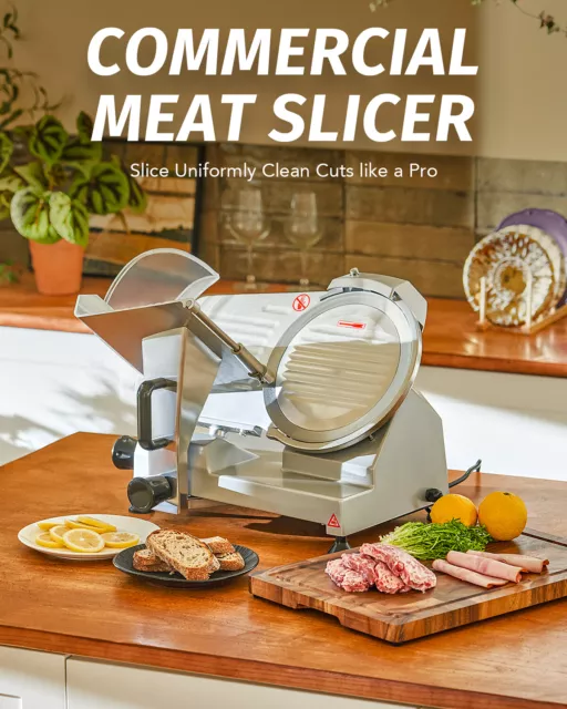 Commercial Meat Slicer 10"/250mm Electric Slicer Machine Deli Food Cheese Salami 3