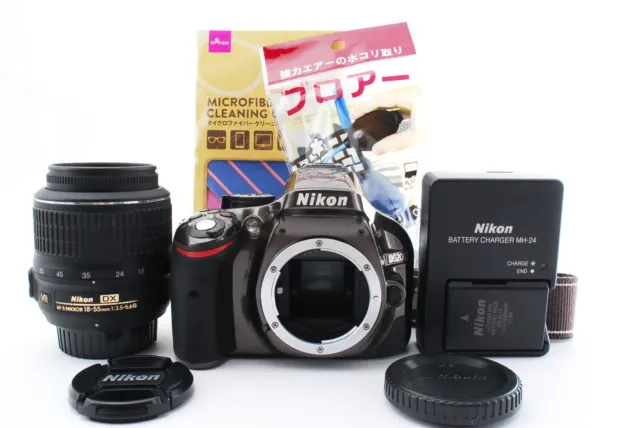 Nikon D5200 24.1MP Digital brown w/18-55mm [1158 shot! NEAR MINT!] from Japan