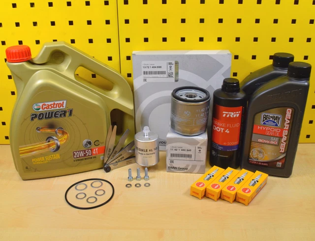 Kit Entretien Filtre à Air, Filtre à Huile & Bougies Pour Yamaha TDM 850 1996-2001