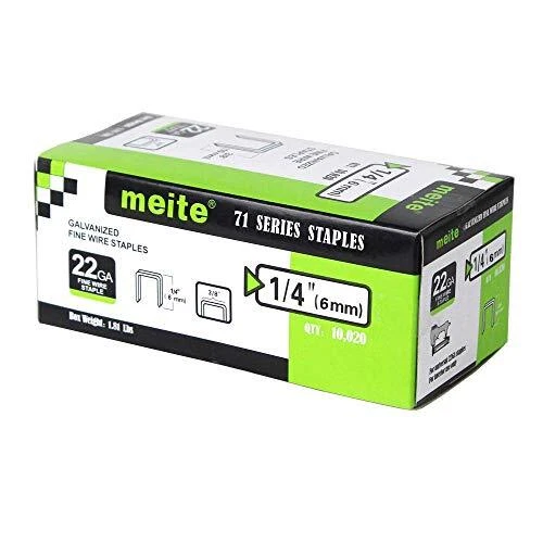 meite 22G71S14 22 Gauge 71 Series 3/8-Inch Crown or C-Crown 1/4-Inch Leg Leng...