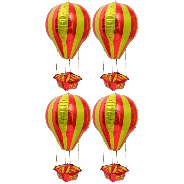 4 Pcs Aluminum Foil Balloon Child Hot Air Ornament Balloons