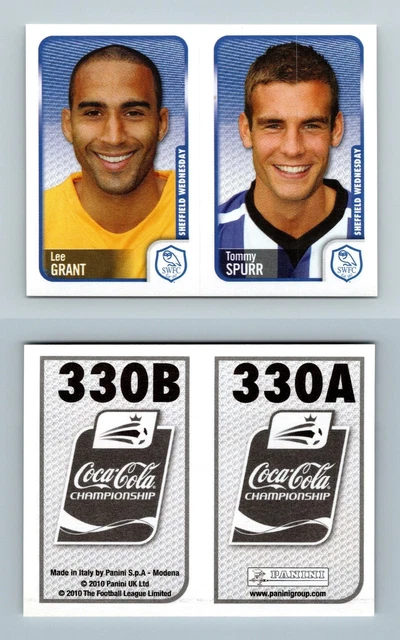Grant / Spurr #330A-B Coca Cola Championship 2010 Panini Sticker