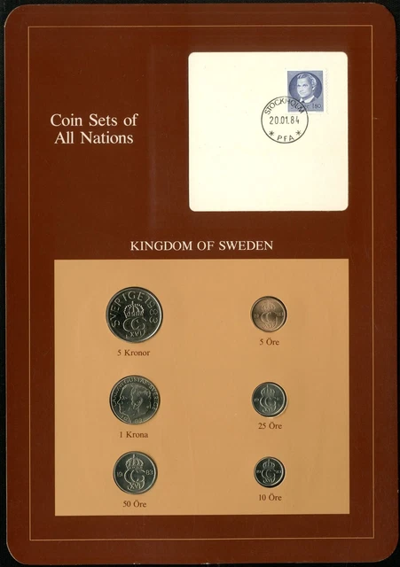 Sweden: Coin Sets of All Nations 1983 - UNC