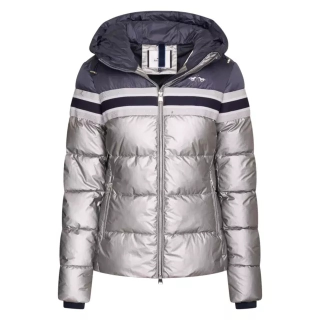 % HVP | Steppjacke Elize | Metallic marine-silber, Reitjacke, Sale%