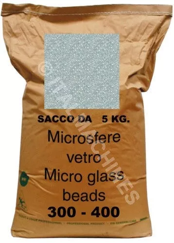 Graniglia Sacco 5 Kg Microsfere Vetro Per Sabbiatrice 300 - 400 Professionale