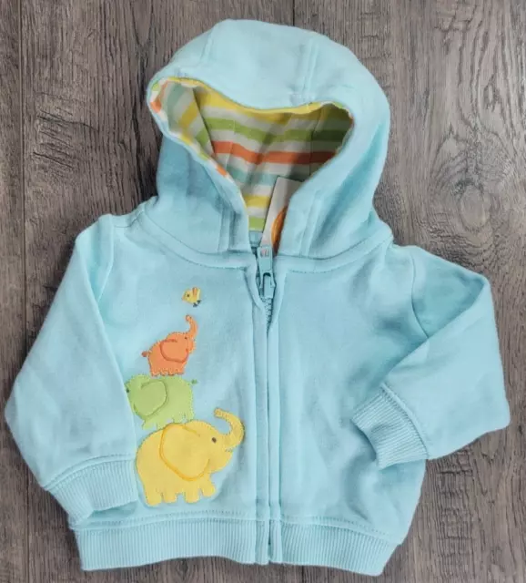 Baby Boy Clothes New Gymboree Preemie To 5lbs Blue Elephant Hooded Jacket